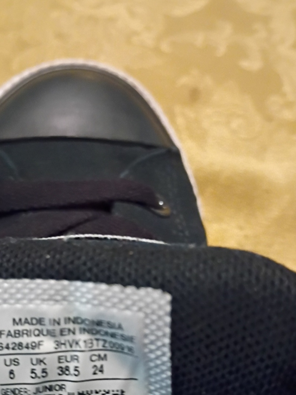 CONVERSE Black High-Top Sneakers with White Sole Women's 8.0 Men's 6.0 - Picture 7 of 9